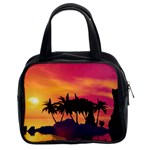 Wonderful Sunset Over The Island Classic Handbags (2 Sides) Front