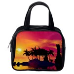 Wonderful Sunset Over The Island Classic Handbags (2 Sides) Back