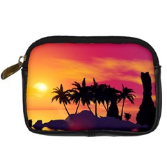 Wonderful Sunset Over The Island Digital Camera Cases by FantasyWorld7