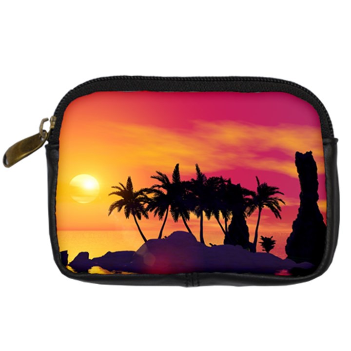 Wonderful Sunset Over The Island Digital Camera Cases