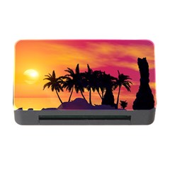 Wonderful Sunset Over The Island Memory Card Reader With Cf