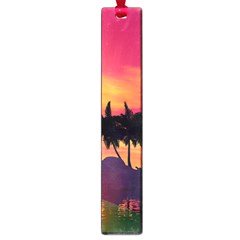 Wonderful Sunset Over The Island Large Book Marks