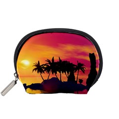 Wonderful Sunset Over The Island Accessory Pouches (small) 