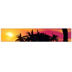 Wonderful Sunset Over The Island Flano Scarf (large) 