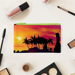 Wonderful Sunset Over The Island Cosmetic Bag (xs)