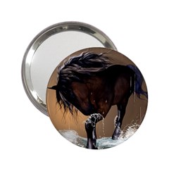 Beautiful Horse With Water Splash 2 25  Handbag Mirrors