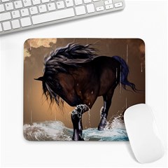 Beautiful Horse With Water Splash Large Mousepads by FantasyWorld7