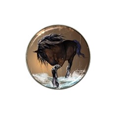 Beautiful Horse With Water Splash Hat Clip Ball Marker (4 Pack)