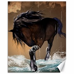 Beautiful Horse With Water Splash Canvas 16  X 20  