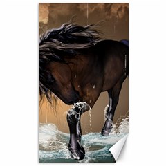 Beautiful Horse With Water Splash Canvas 40  X 72   by FantasyWorld7