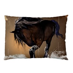 Beautiful Horse With Water Splash Pillow Cases