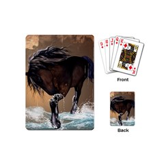 Beautiful Horse With Water Splash Playing Cards (mini) 