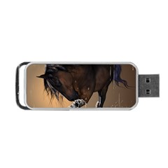 Beautiful Horse With Water Splash Portable Usb Flash (one Side)