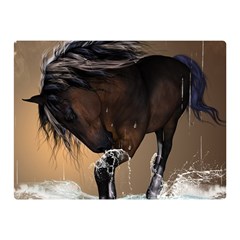 Beautiful Horse With Water Splash Double Sided Flano Blanket (mini) 