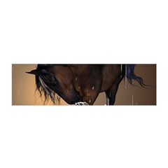 Beautiful Horse With Water Splash Satin Scarf (oblong)