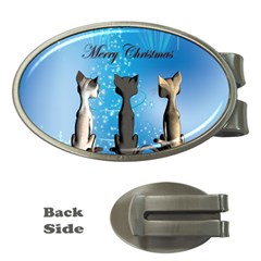 Merry Chrsitmas Money Clips (oval) 