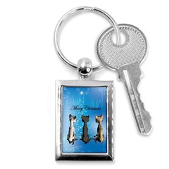 Merry Chrsitmas Key Chains (rectangle)  by FantasyWorld7