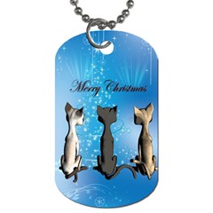 Merry Chrsitmas Dog Tag (two Sides) by FantasyWorld7