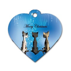 Merry Chrsitmas Dog Tag Heart (two Sides)