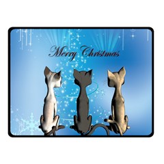 Merry Chrsitmas Fleece Blanket (small)