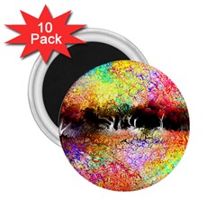 Colorful Tree Landscape 2 25  Magnets (10 Pack) 