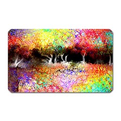 Colorful Tree Landscape Magnet (rectangular)