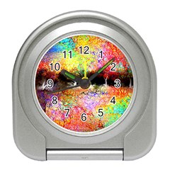 Colorful Tree Landscape Travel Alarm Clocks