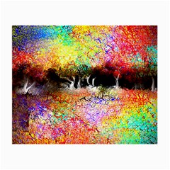 Colorful Tree Landscape Small Glasses Cloth by digitaldivadesigns