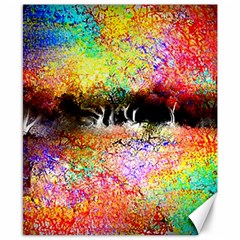 Colorful Tree Landscape Canvas 8  X 10 