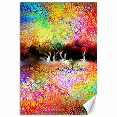 Colorful Tree Landscape Canvas 12  X 18  