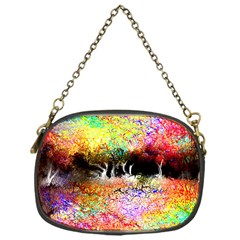 Colorful Tree Landscape Chain Purses (one Side)  by digitaldivadesigns