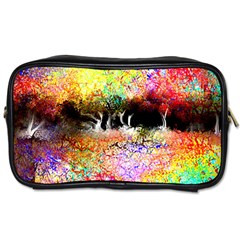 Colorful Tree Landscape Toiletries Bags by digitaldivadesigns