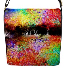 Colorful Tree Landscape Flap Messenger Bag (s)