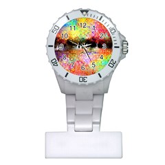 Colorful Tree Landscape Nurses Watches by digitaldivadesigns