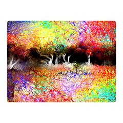 Colorful Tree Landscape Double Sided Flano Blanket (mini) 