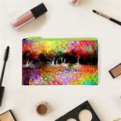 Colorful Tree Landscape Cosmetic Bag (xs)