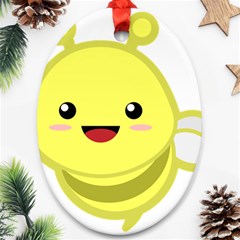 Kawaii Bee Ornament (oval)  by KawaiiKawaii