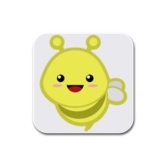 Kawaii Bee Rubber Square Coaster (4 Pack)  by KawaiiKawaii