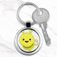 Kawaii Bee Key Chains (round) 