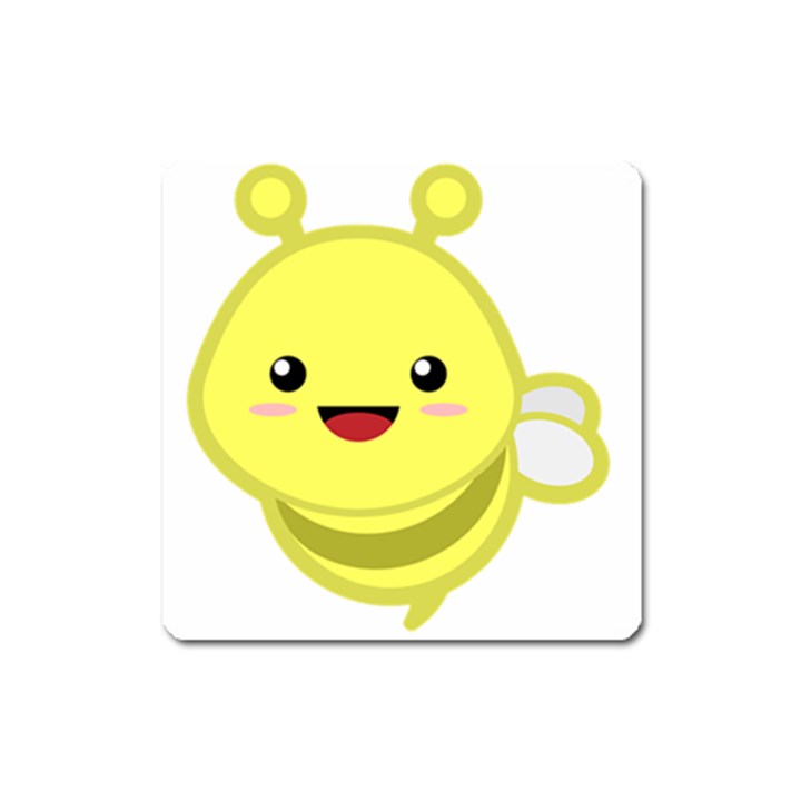 Kawaii Bee Square Magnet