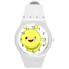 Kawaii Bee Round Plastic Sport Watch (m) by KawaiiKawaii