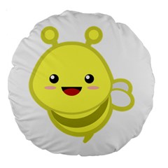 Kawaii Bee Large 18  Premium Round Cushions