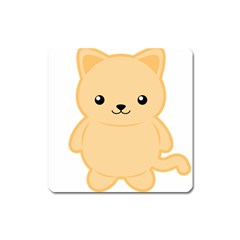 Kawaii Cat Square Magnet by KawaiiKawaii