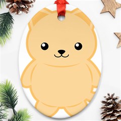 Kawaii Cat Oval Ornament (two Sides) by KawaiiKawaii