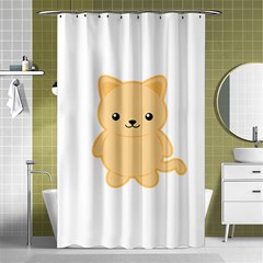 Kawaii Cat Shower Curtain 48  X 72  (small) 