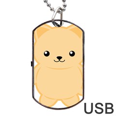 Kawaii Cat Dog Tag Usb Flash (one Side)