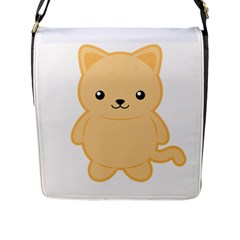 Kawaii Cat Flap Messenger Bag (l) 