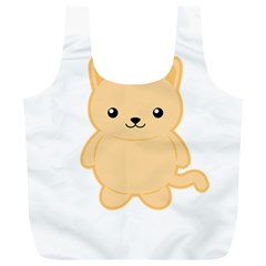 Kawaii Cat Full Print Recycle Bags (l) 