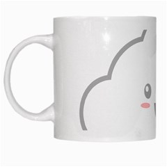 Kawaii Cloud White Mugs