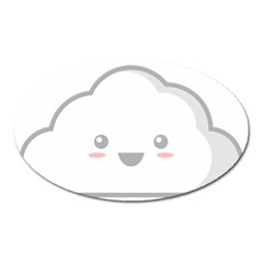 Kawaii Cloud Oval Magnet by KawaiiKawaii